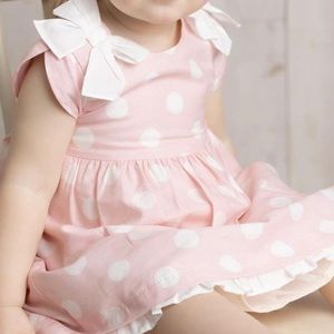 NWOT Mayoral Polka-Dot Bow Dress with Bloomers - Baby Girl 12 months